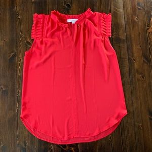 LOFT Red Sleeveless  Top